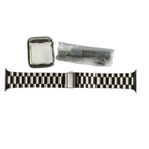 Silver Stainless Steel Watch Band 44mm